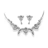 Sparkling Stars Rhodium Plated Diamond Necklace Set