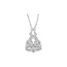 Sparkling Stars Rhodium Plated Diamond Necklace Set