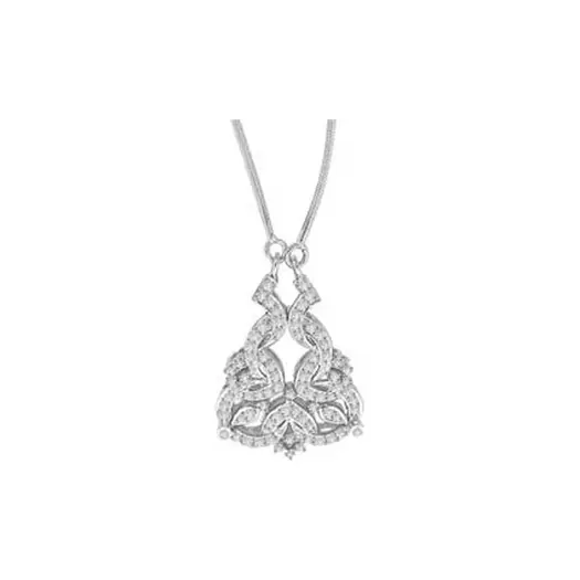 Sparkling Stars Rhodium Plated Diamond Necklace Set