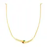 Buds of Love Diamond Necklace with Emerald & Ruby