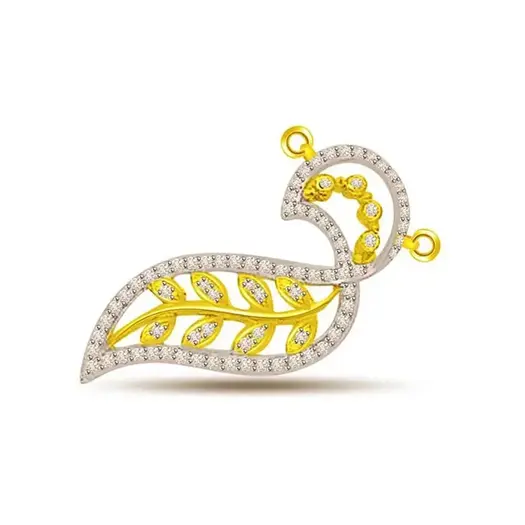 Love Is My Life 0.47ct Two Tone Diamond Pendant