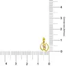 Two Leaves Entwined in Gold & Real Diamond Pendant (P850)