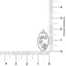 0.15 TCW Oval Shaped Real Diamond Pendant in 14kt