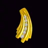 Elegant 18kt Yellow Gold Pendant with Real Diamond
