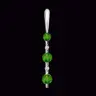 Green Delight Real Emerald Drop Pendant White Gold
