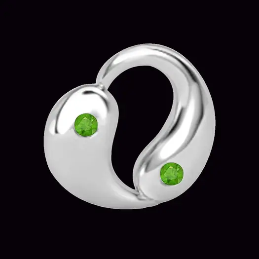 Green Dream Beautiful Real Emerald Pendant In 14kt