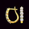 Golden Cage Diamond Bali Elegant Earrings