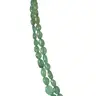 Two Line 243.77cts REAL Natural Light Green Oval Faceted Emerald Necklace for Women (243.77cts EMR Neck)