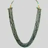 4 Line 176cts REAL Natural Green Emerald Beads Necklace for Women (176cts EMR Neck)