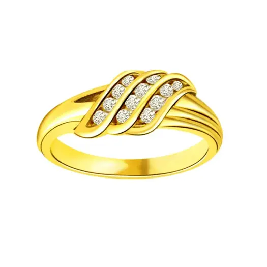 0.18 cts Designer Diamond 18K Ring