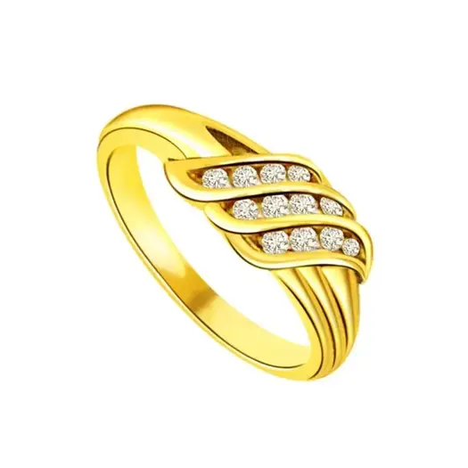 0.18 cts Designer Diamond 18K Ring