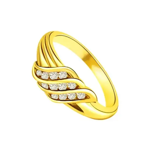 0.18 cts Designer Diamond 18K Ring