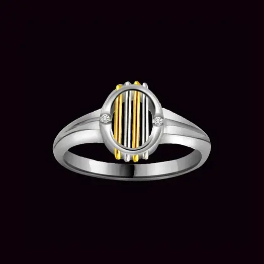 0.04ct Diamond Two-Tone Ring