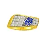 0.32ct Classy Diamond and Sapphire Ring