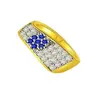 0.32ct Classy Diamond and Sapphire Ring